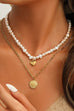 18K STAINLESS STEEL TARNISH FREE LAYERED NECKLACE | 40NK9414