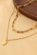 18K STAINLESS STEEL TARNISH FREE LAYERED NECKLACE | 40NK9415