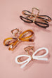 LARGE CUTE BOW RIBBON HAIR CLAW CLIPS | 40H881