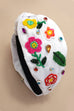 MULTI PETAL FLOWER STONE SEED BEAD HEADBAND | 91HB5813