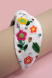 MULTI PETAL FLOWER STONE SEED BEAD HEADBAND | 91HB5813