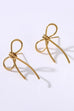 18K STAINLESS STEEL TARNISH FREE BOW EARRINGS | 40E0347