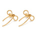 18K STAINLESS STEEL TARNISH FREE BOW EARRINGS | 40E0347