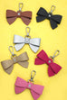 TRENDING VEGAN LEATHER BOW SHOE CHARM KEYCHAIN | 40KC137