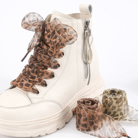 ANIMAL SATIN ORGANZA PAIR SHOE LACES | 40SD107