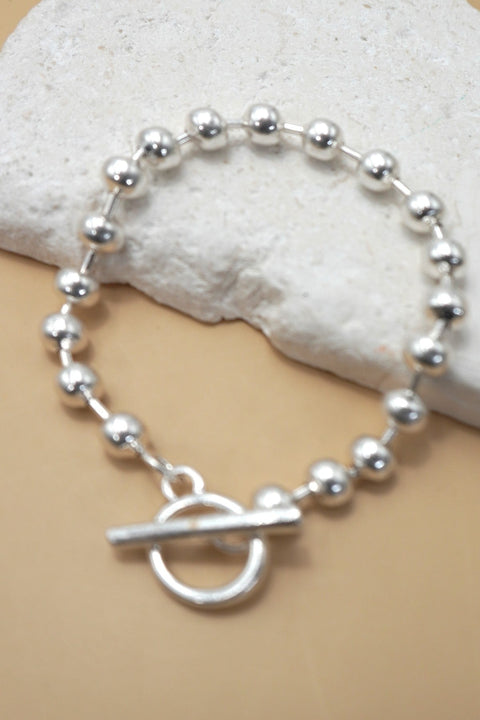 LARGE STATION BALL CHAIN TOGGLE BRACELET | 80B272