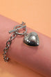 PUFFY HEART TOGGLE CHAIN BRACELET | 80B271