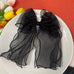 LARGE ORGANZA SHEER BOW RIBBON HAIR CLIPS | 40H882