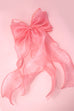 LARGE ORGANZA SHEER BOW RIBBON HAIR CLIPS | 40H882