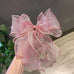 LARGE ORGANZA SHEER BOW RIBBON HAIR CLIPS | 40H882