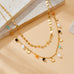 18K STAINLESS STEEL TARNISH FREE SEEDBEAD NECKLACE | 40NK9422