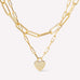 18K STAINLESS STEEL TARNISH FREE LAYERED NECKLACE | 40NK9429