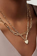 18K STAINLESS STEEL TARNISH FREE LAYERED NECKLACE | 40NK9429