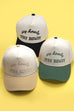TWO TONE EMBROIDERY  HOWDY BASEBALL HAT CAP | 40HW729