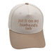 TWO TONE EMBROIDERY  WORD BASEBALL HAT CAP | 40HW730