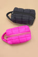 QUILTED PUFFY COSMETIC MAKEUP  POUCH CLUTCH BAG | 40P548