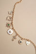 CHARM NECKLACE-HEART CROSS SUNBURST STONE | 80N91423