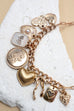 CHARM NECKLACE-CUSTER BOW HEART PEARL LINK | 80N91414