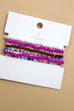 CONFETTI BEADED STRANDS STRETCH BRACELETS | 40B5130