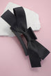 RECTANGLE SATIN BOW MATTE HAIR CLAW CLIPS | 40H885