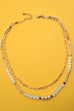 DOUBLE LAYER NATURAL SEMI PRECIOUS BEAD NECKLACE | 80N91456