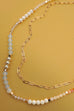 DOUBLE LAYER NATURAL SEMI PRECIOUS BEAD NECKLACE | 80N91456