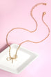 DELICATE BOW WIRE CHARM NECKLACE | 80N91450