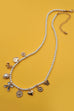 CHARM NECKLACE-BOW SUNFLOWER HEART PEARL CHAIN | 80N91452