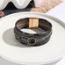 MAGNETIC BUCKLE MULTI LAYER ANIMAL PRINT BRACELET | 40B5138