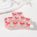 LARGE PVC BOW RIBBON HEART HAIR CLAW CLIPS | 40H891