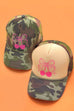 TRUCKER HAT BOW CHERRY CAMOUFLAGE CAP | 40HW731