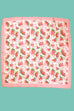 WATERMELON PRINT SILKY FEEL BANDANA SCARF | 40SC635