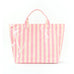 Large Striped Vinyl Tote Bags | 40P595