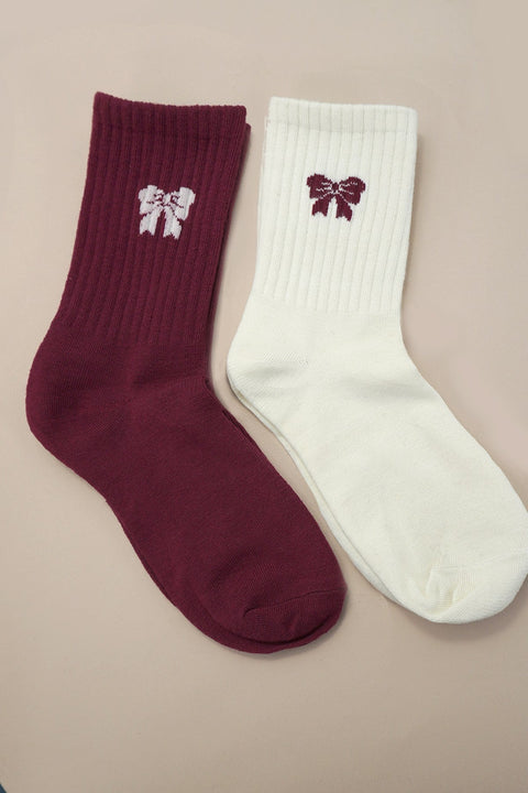 BOW HALF CREW THROWBACK SOCKS | 40S02057