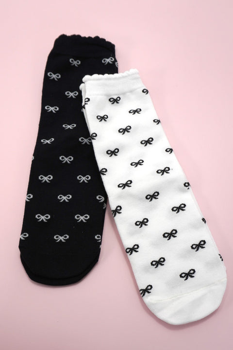 MULTI BOW MID CALF LENGTH SOCKS | 40S02058