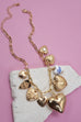 CERAMIC PORCELAIN HEART MULTI CHARM NECKLACE | 80N91548