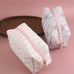 FLORAL QUILTED COTTON DITSY COSMETIC POUCH BAG | 40P555