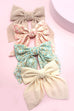 PRETTY DITSY ORGANZA BOW RIBBON HAIR CLIPS | 40H902