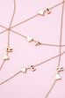 18K STAINLESS STEEL TARNISH FREE INITIAL NECKLACE | 40NK9440