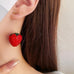 CRYSTAL STRAWBERRY WIRE DROP EARRINGS |  40E355