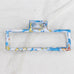 VINTAGE TOILE PATTERN PORCELAIN HAIR CLAW CLIPS | 40H914