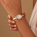 Gold-Tone Oval Bangle Analog Watch | 40WTH101