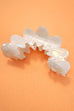 HALF MOON FLOWER TOILE PATTERN HAIR CLAW CLIPS | 40H919