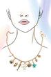CHARM NECKLACE-FISH PUKA SEASHELL STAR FISH | 80N91680
