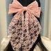 PRETTY ORGANZA LACE BOW RIBBON HAIR CLIPS | 40H922