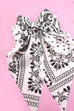 PAISLEY BOHO VINTAGE BOW RIBBON HAIR CLIPS | 40H924