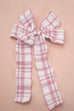 PRETTY TEXTURED CHECKER BOW RIBBON HAIR CLIPS | 40H925