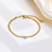 18K STAINLESS STEEL TARNISH FREE HEART BRACELET | 40B5147