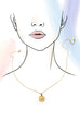 18K STAINLESS STEEL TARNISH FREE STAR NECKLACE | 40NK9448