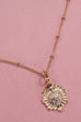 PUFFY RHINSTONE HEART PENDANT NECKLACE | 25N941